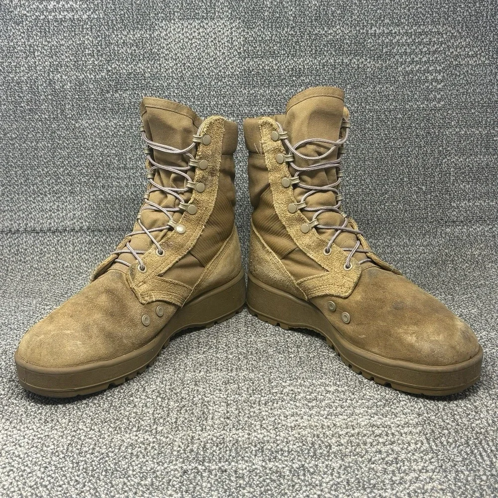 US Army Hot Weather Combat Boots Coyote Men's 8W Vibram Military Tactical USA